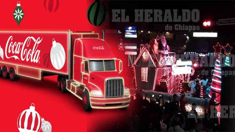 Caravana Coca Cola en Tuxtla Dispositivo de cierres viales El